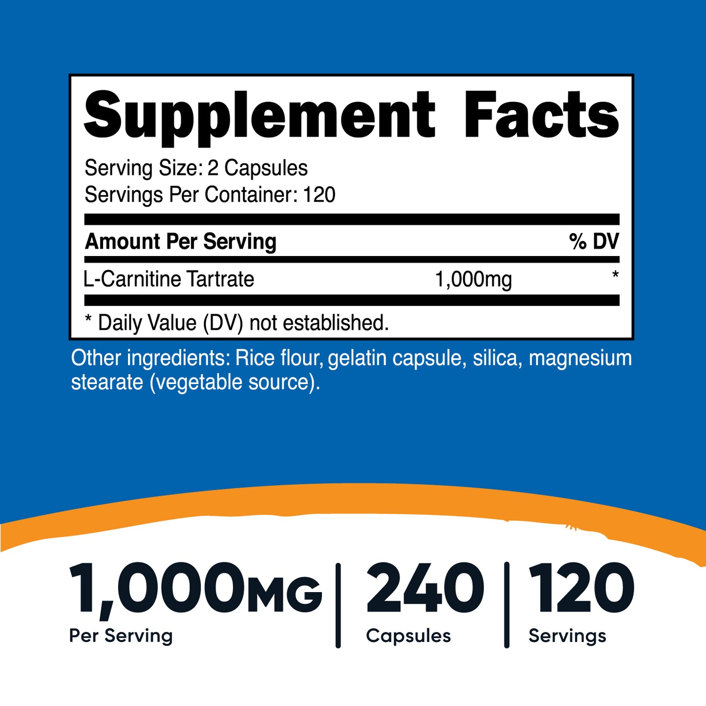 Nutricost L-Carnitine Tartrate Capsules