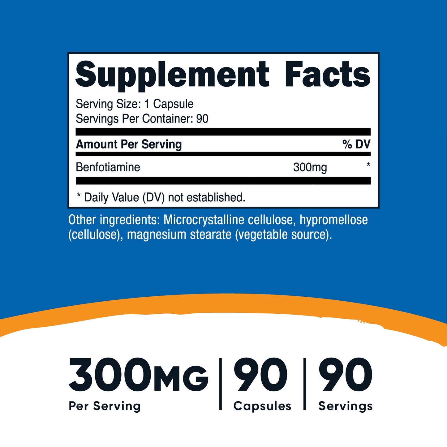 Nutricost Benfotiamine (300 MG) (90 Caps)
