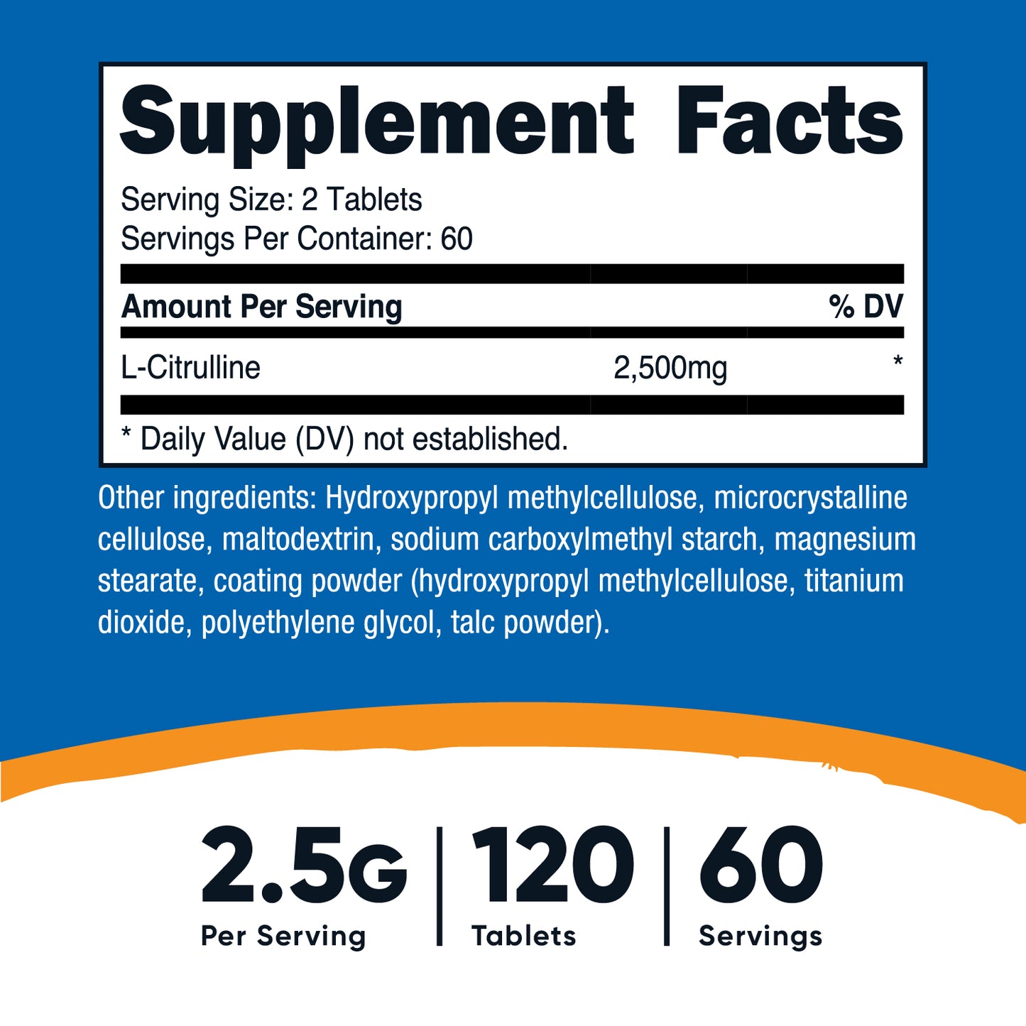 Nutricost L-Citrulline Tablets