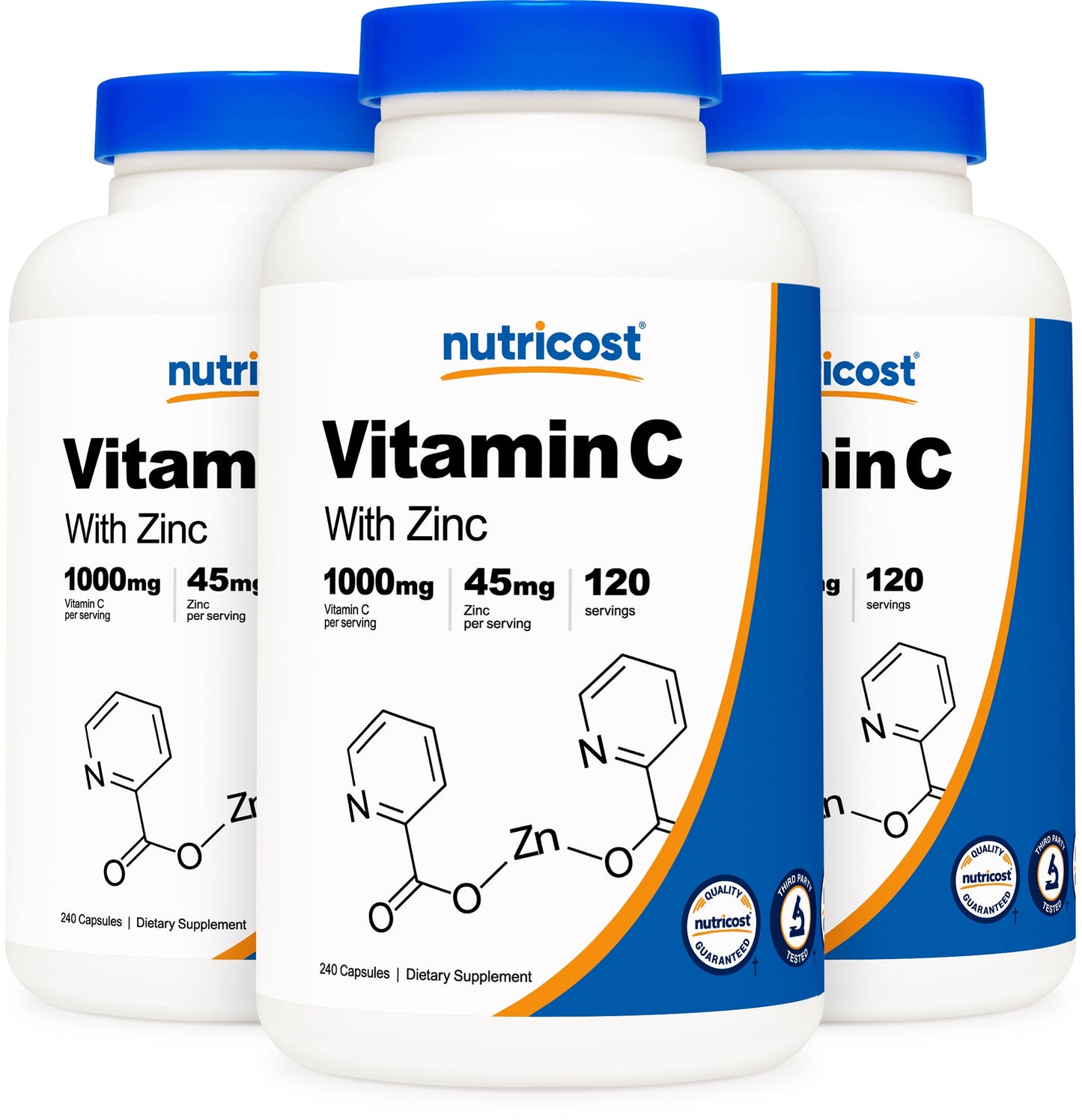 Nutricost Vitamin C (with Zinc) Capsules
