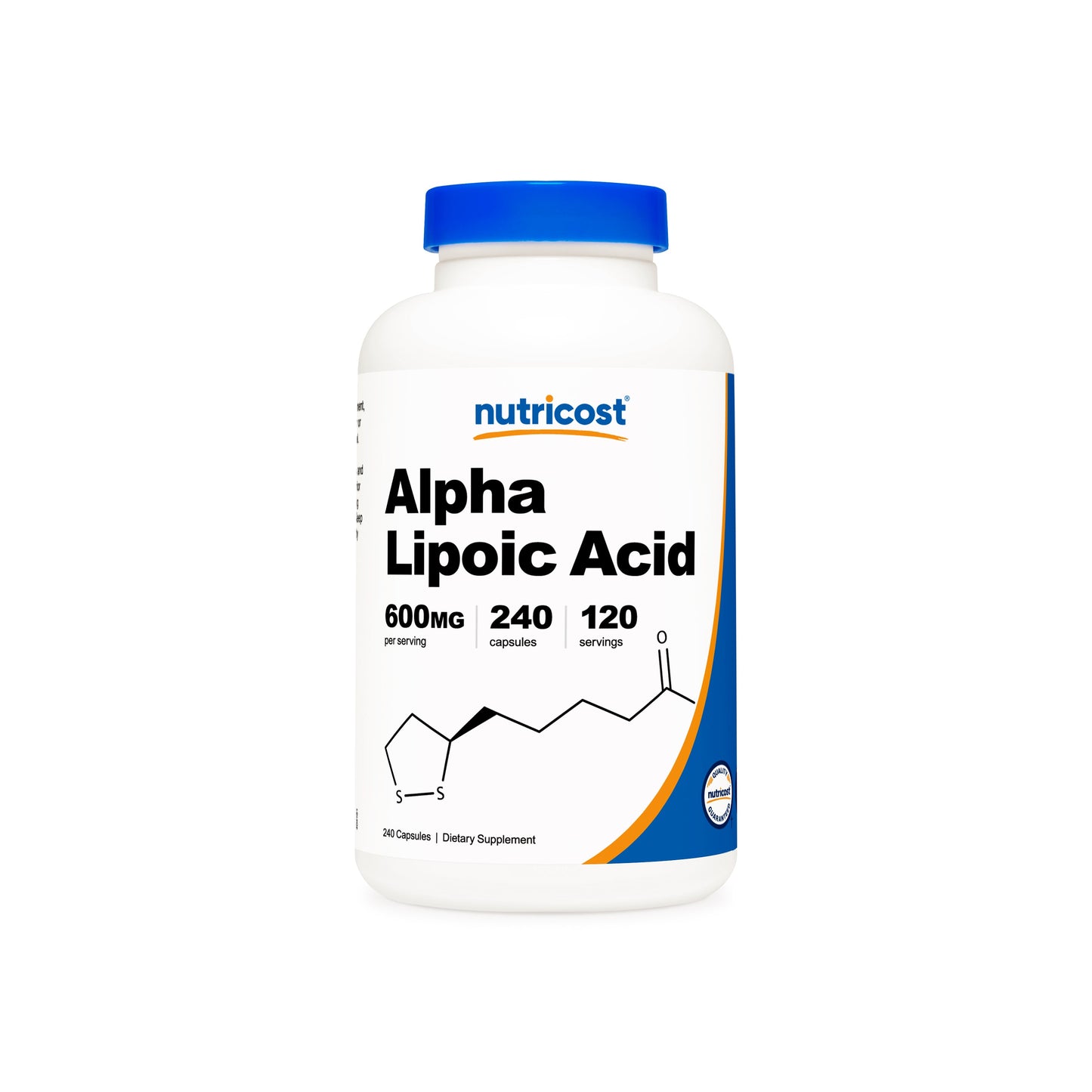 Alpha Lipoic Acid, 600mg Per Serving | Nutricost (240 or 120 Capsules)