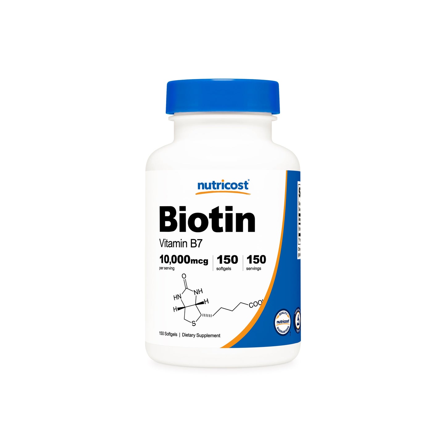 Nutricost Biotin with Virgin Organic Coconut Oil Softgels