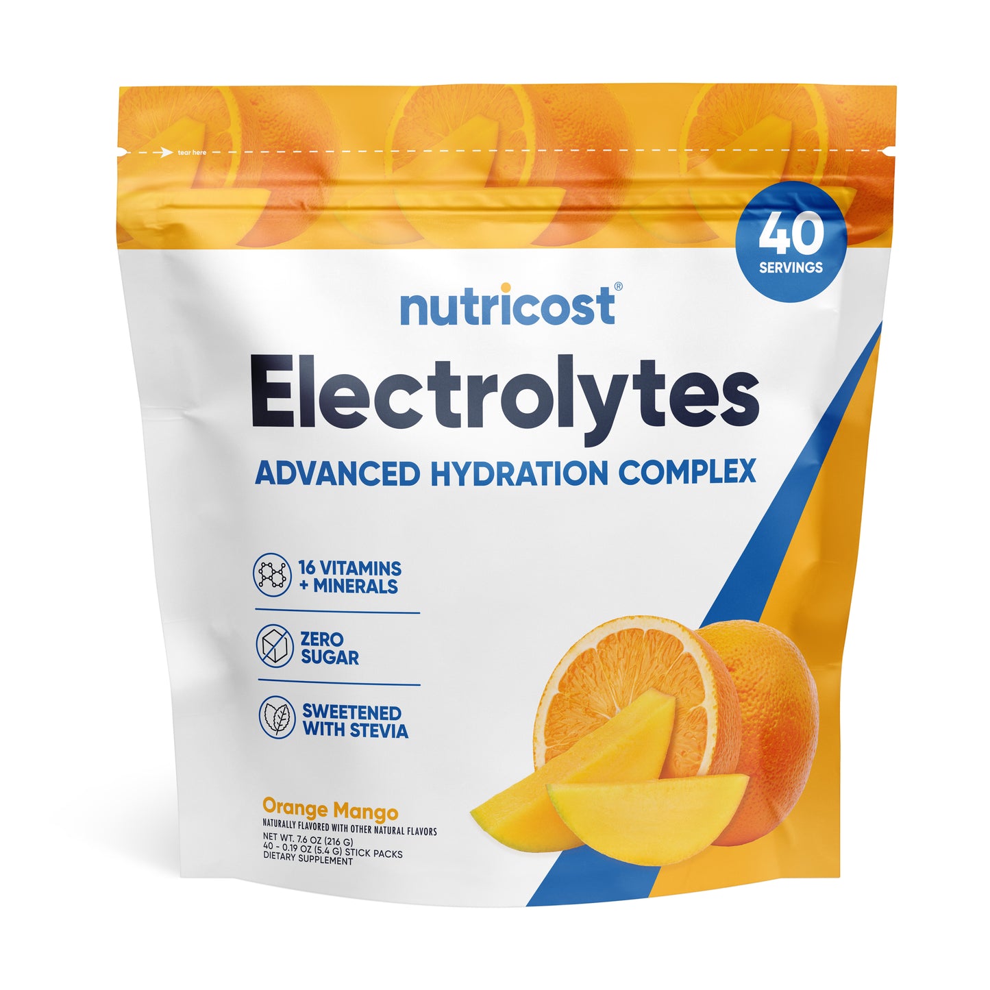 Nutricost Electrolytes Powder Hydration Packets
