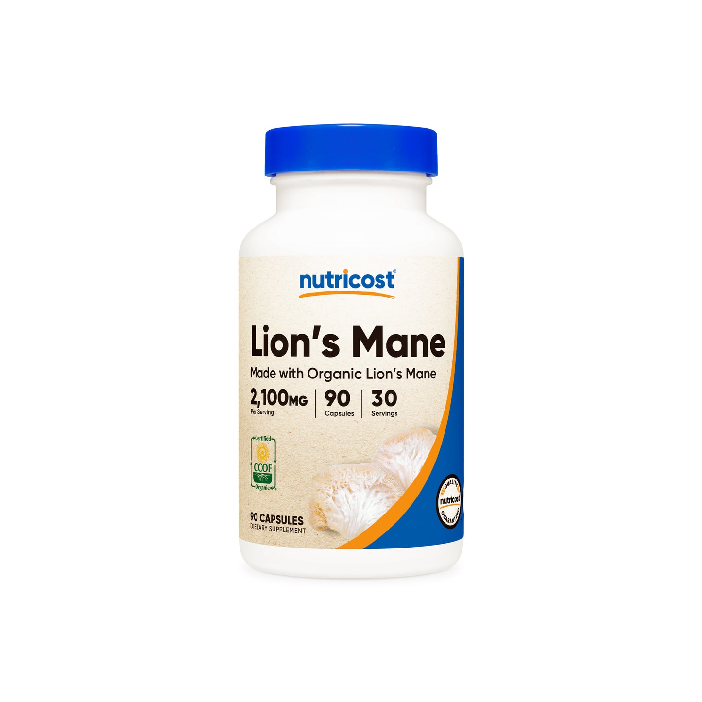 Nutricost Organic Lion's Mane Mushroom Capsules