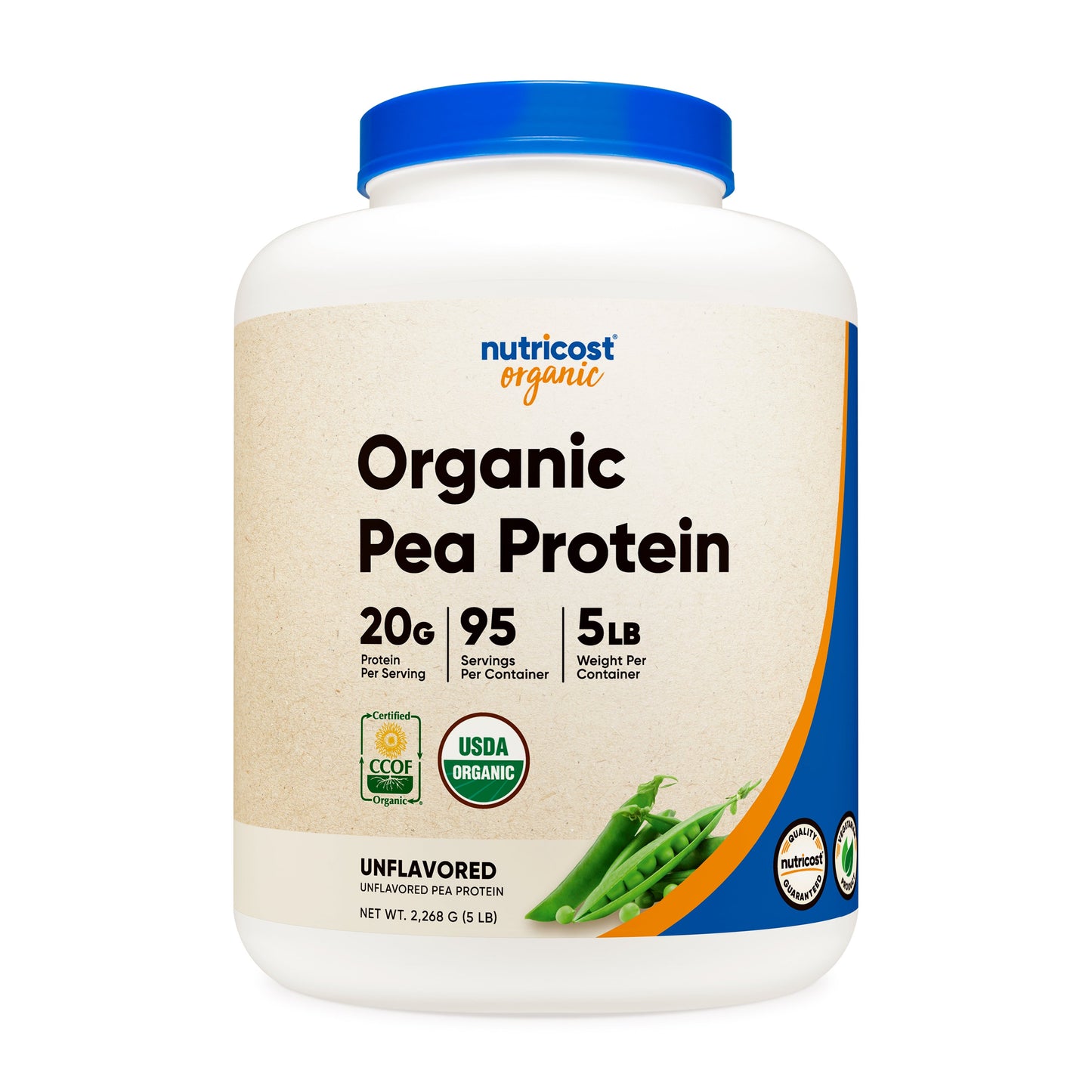 Nutricost Organic Pea Protein Isolate Powder