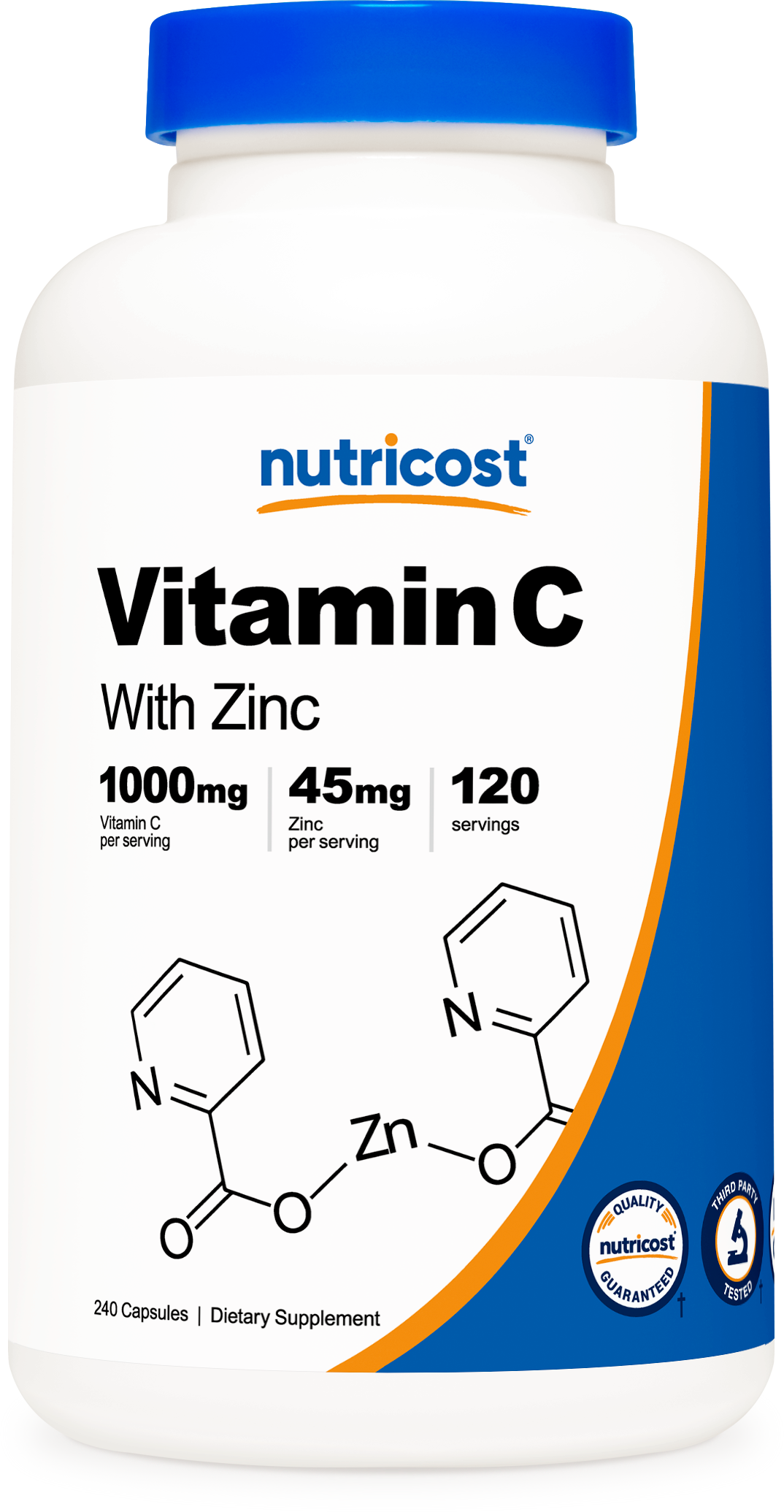 Nutricost Vitamin C (with Zinc) Capsules