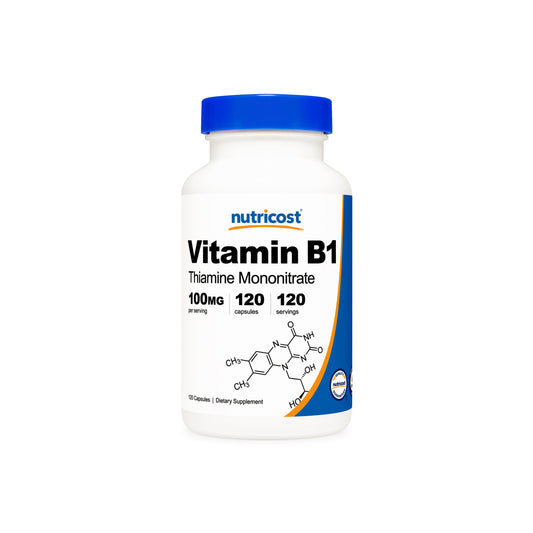 Nutricost Vitamin B1 (Thiamine) Capsules