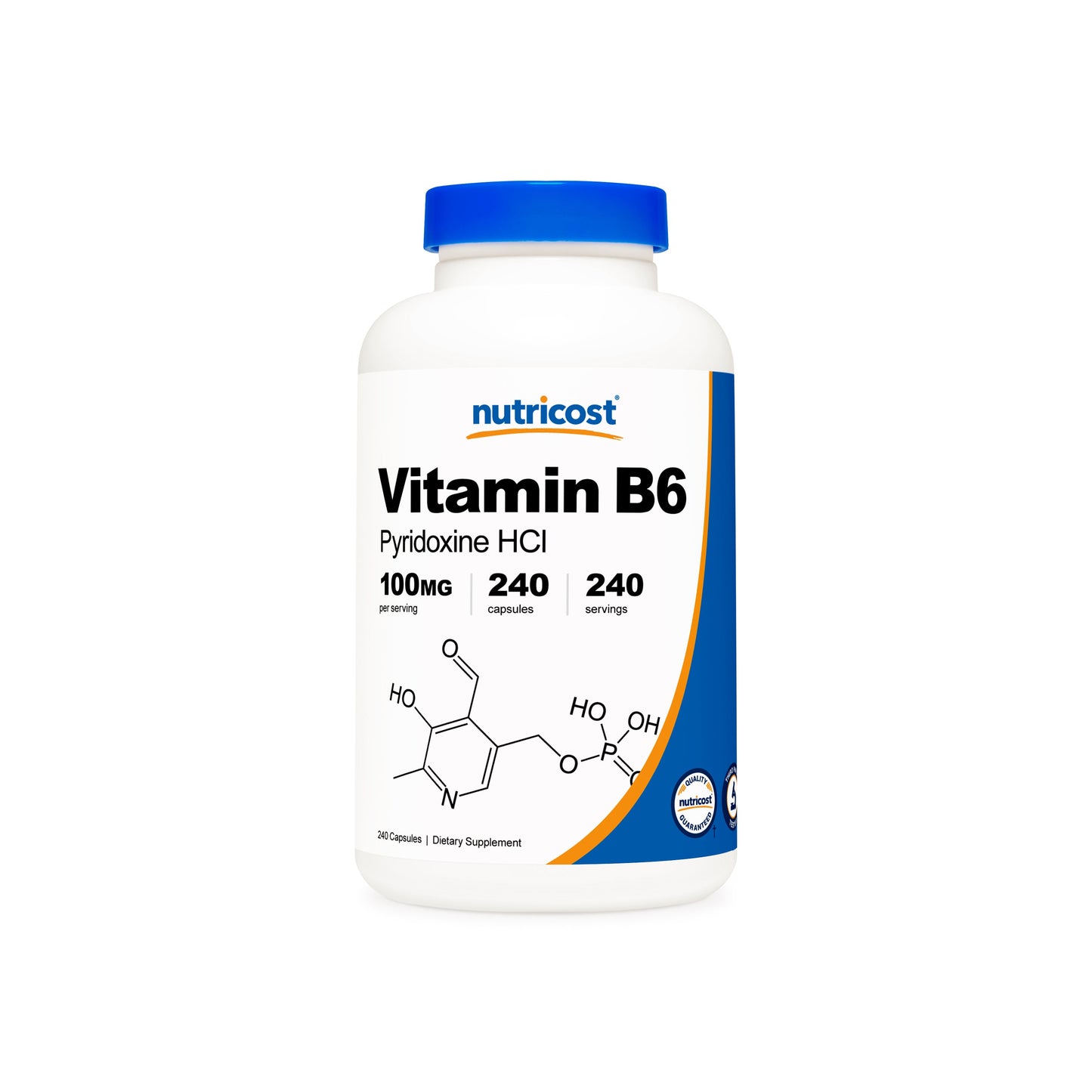 Nutricost Vitamin B6 (Pyridoxine HCI) Capsules